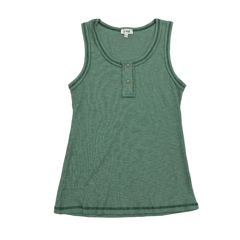 Steals and Deals GREEN LA MIEL TOP SLEEVELESS, Size L