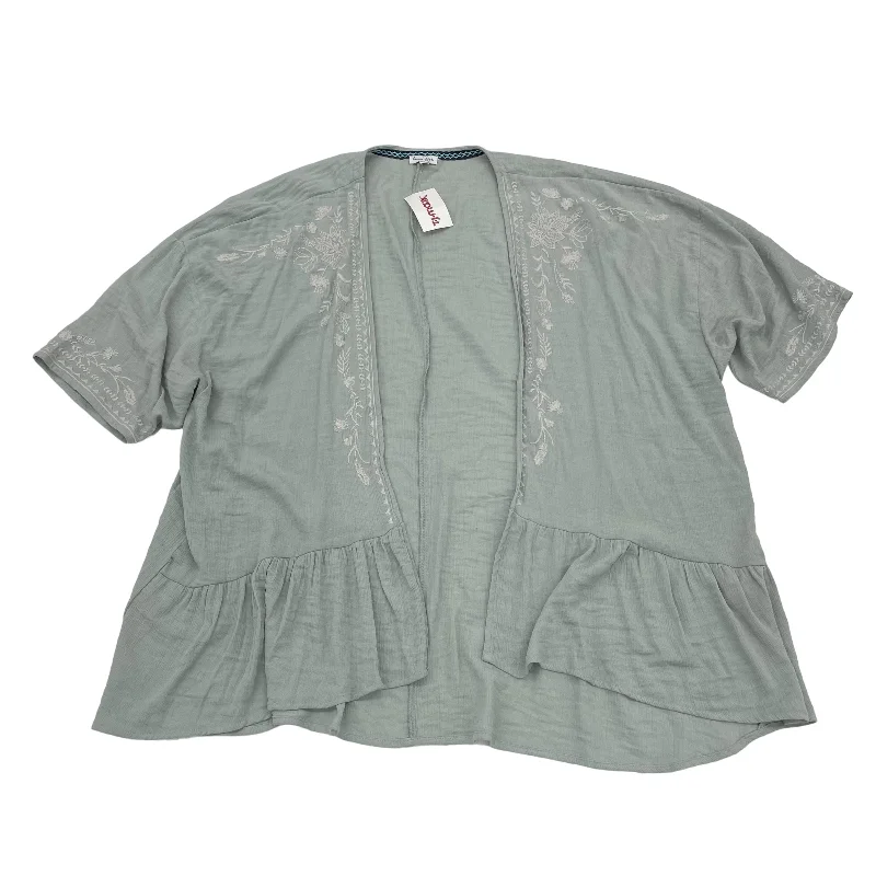 Inventory Reduction GREEN LOVE FIRE KIMONO, Size M