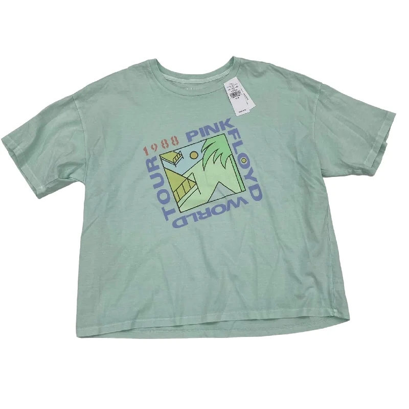 Act Now Green Top Short Sleeve American Eagle, Size M