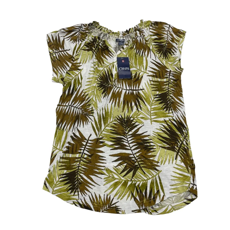 Crazy Deals Green Top Short Sleeve Chaps, Size M