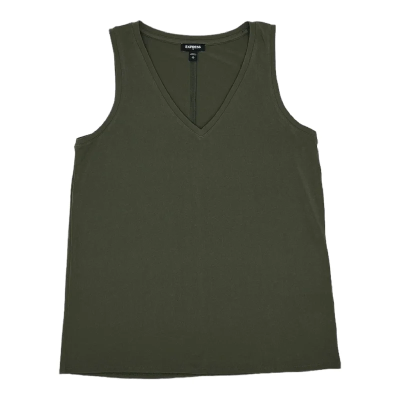 Buy Now Green Top Sleeveless Express, Size Xs