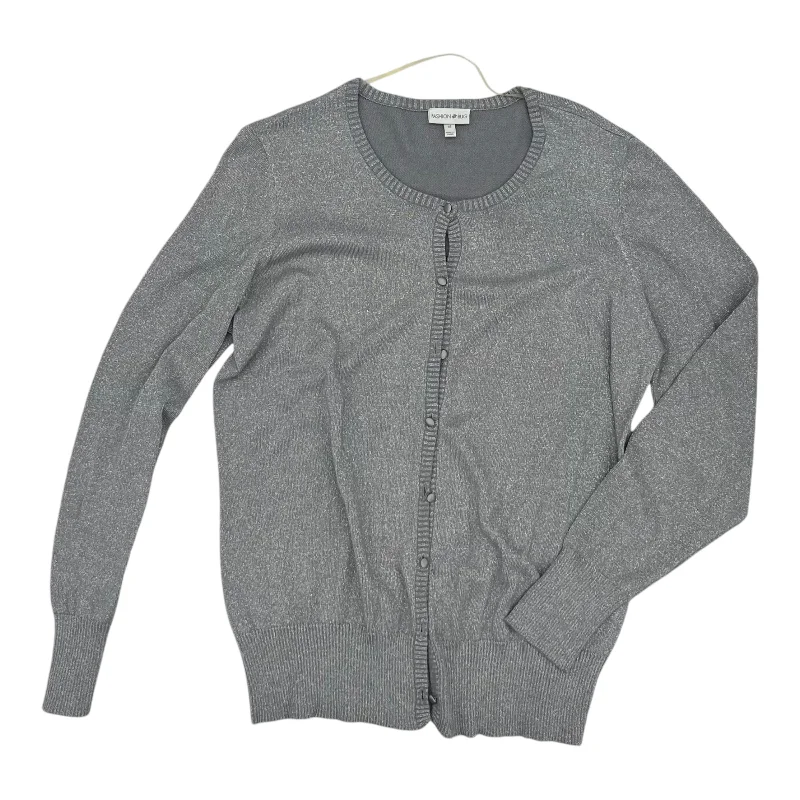 Price Buster GREY CARDIGAN by FASHION BUG Size:1X
