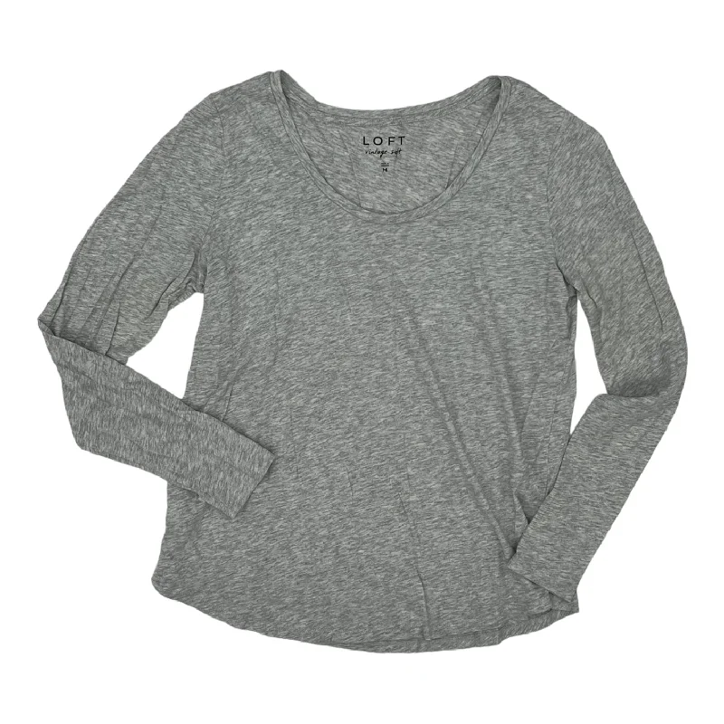 GREY TOP LS BASIC by LOFT Size:M