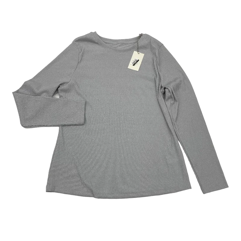 Weekend Deal GREY TOP LS by A NEW DAY Size:2X