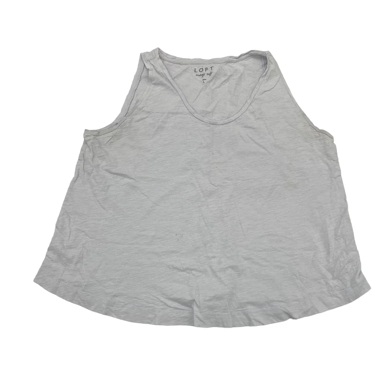 Midnight Madness Grey Top Sleeveless Loft, Size L