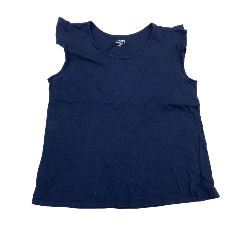 Price Reduction NAVY LOFT TOP SS BASIC, Size PETITE L