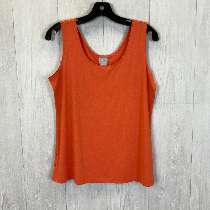 New Deals Orange Tank Top Chicos, Size L
