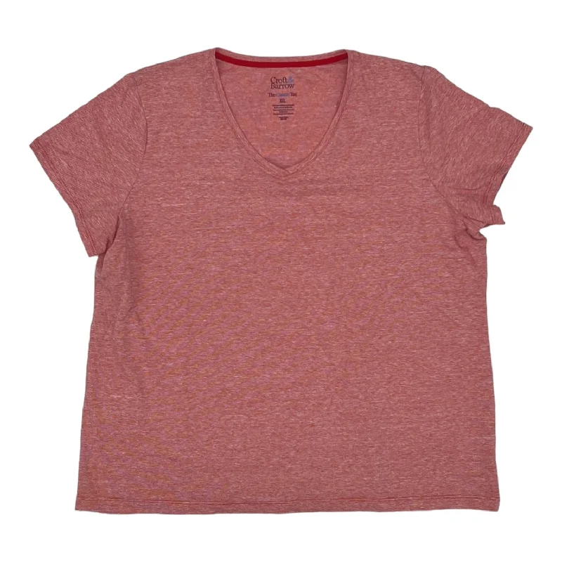 Major Savings ORANGE TOP SS by CROFT AND BARROW Size:2X