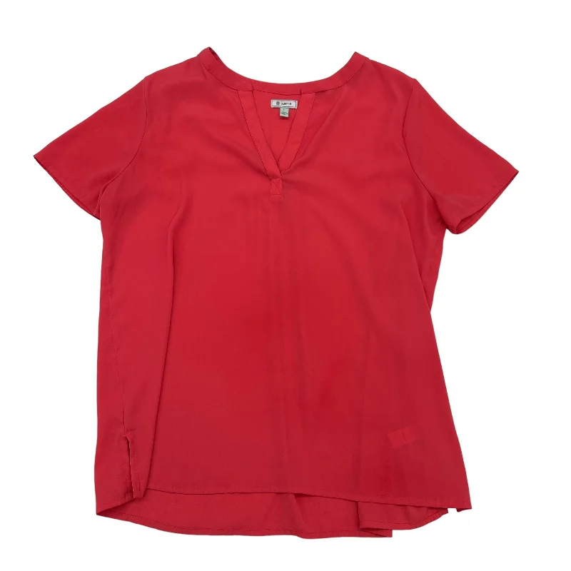 Clearance Sale Pink Top Short Sleeve Susina, Size L