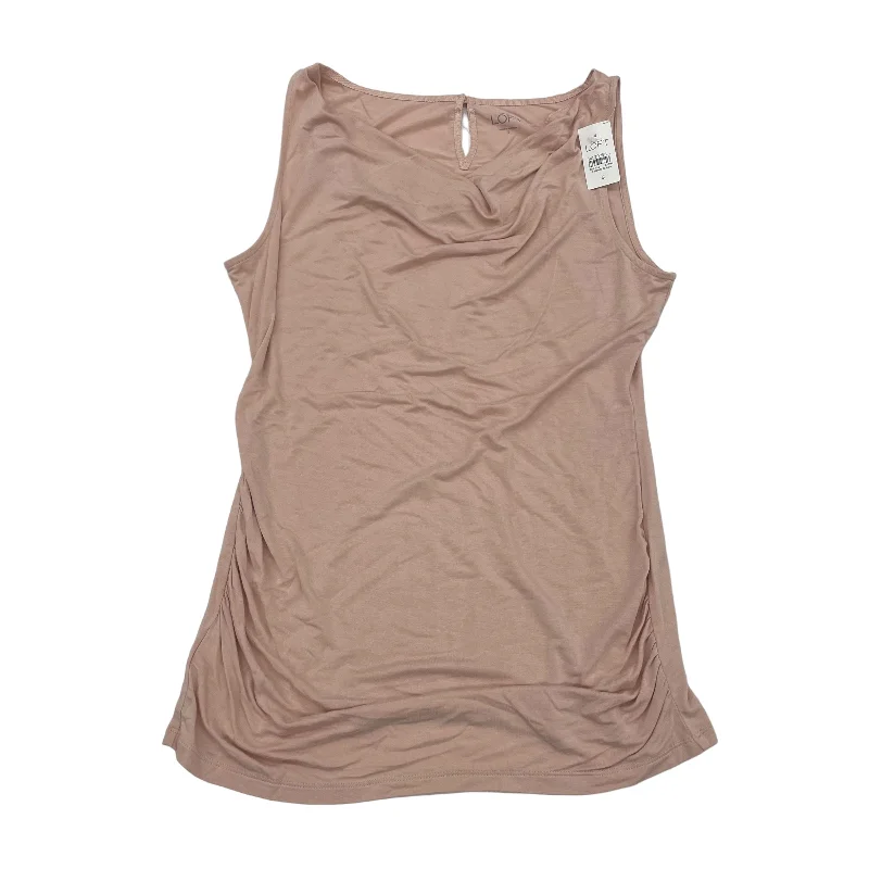 Shop and Save PINK TOP SLEEVELESS by LOFT Size:S