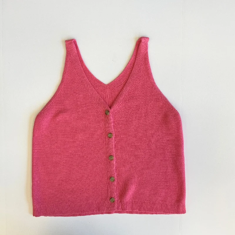 Don't Wait Pink Top Sleeveless Loft, Size Xl