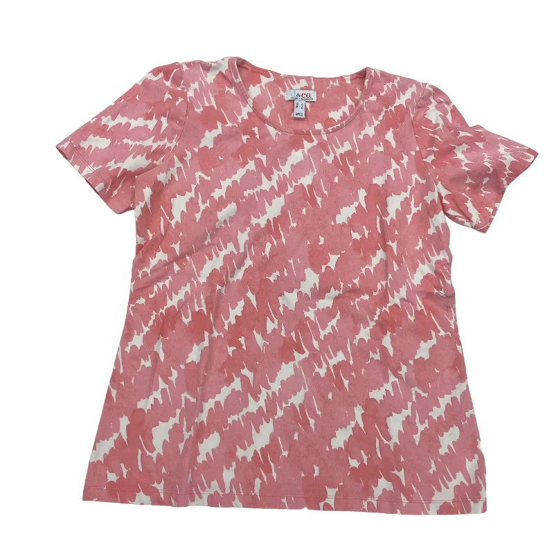 Daily Deals PINK TOP SS by DENIM AND COMPANY Size:S