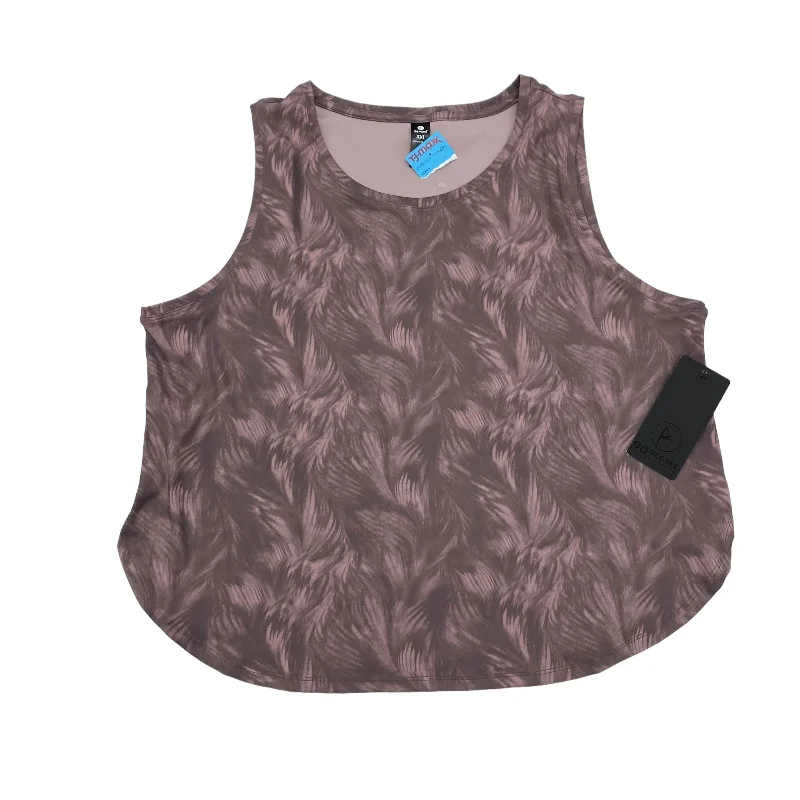 Mega Deal PURPLE 90 DEGREES BY REFLEX ATHLETIC TANK TOP, Size 2X