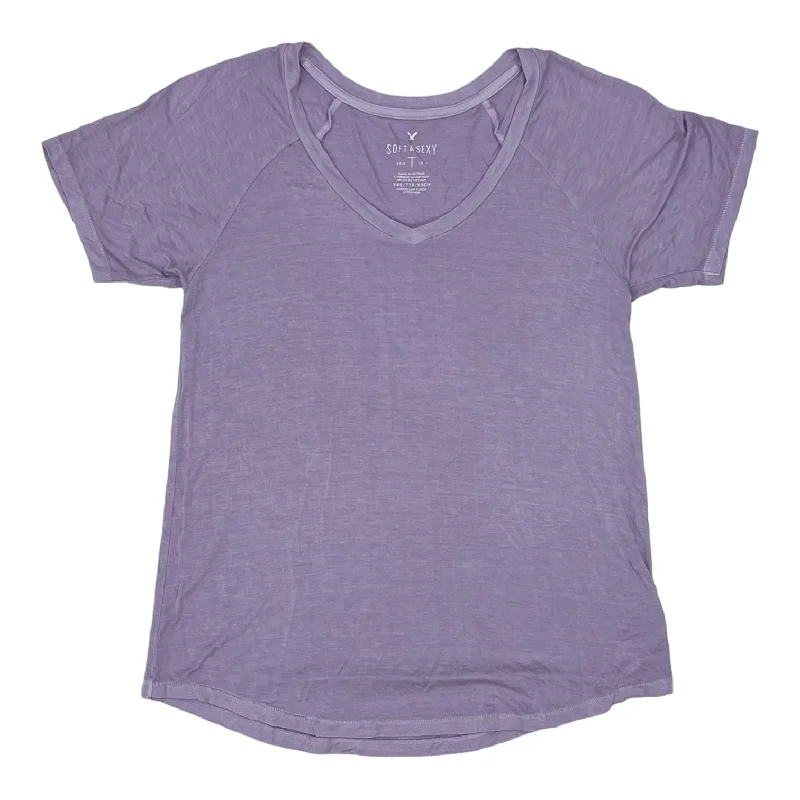 Markdown Madness PURPLE AMERICAN EAGLE TOP SS, Size XXS