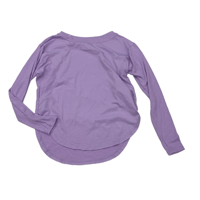 Price Rollback PURPLE ATHLETIC TOP LS CREWNECK by JOY LAB Size:S