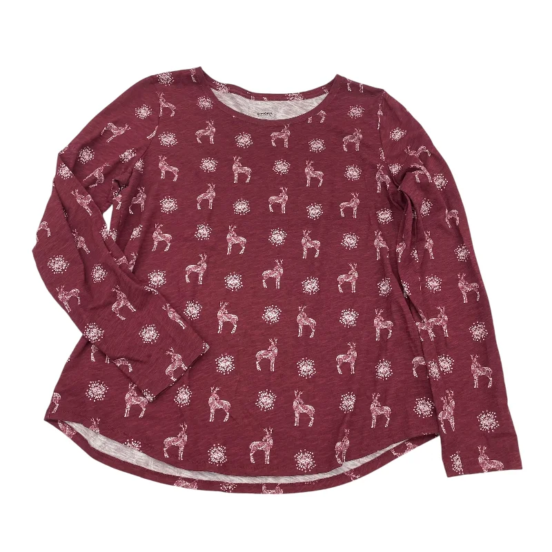 Factory Direct Sale RED TOP LS by SONOMA Size:L