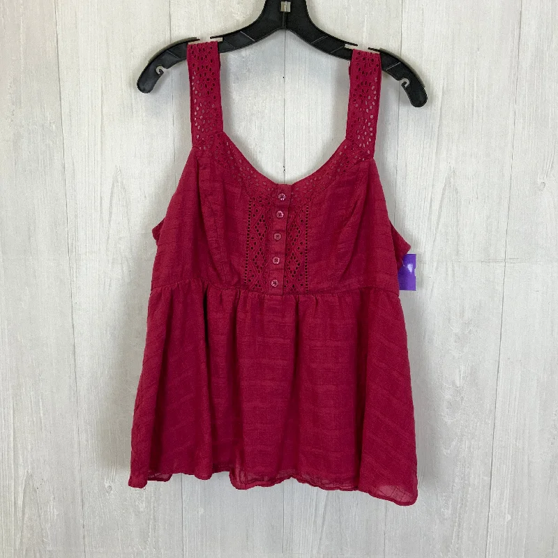 Best Deals Red Top Sleeveless Torrid, Size L