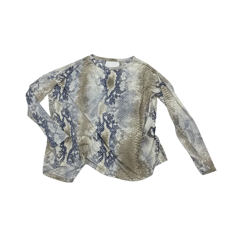Overstock SNAKESKIN PRINT TOP LS by CHERISH Size:M