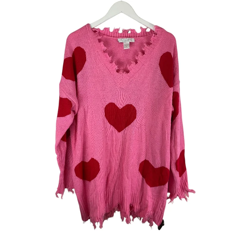Unbeatable Prices Sweater By Ashley Stewart In Pink, Size: 3x