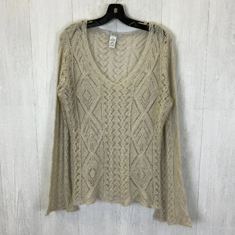 Sweater By Cabi In Cream, Size: L