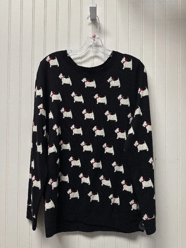 Great Deals Sweater By Charter Club In Black & White, Size: Xl