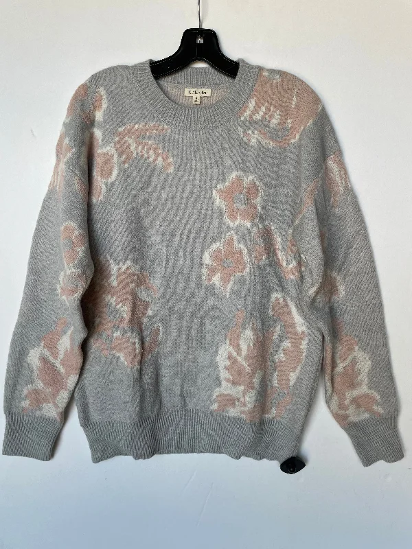 Early Access Sweater By Cotton Bleu In Floral Print, Size: S