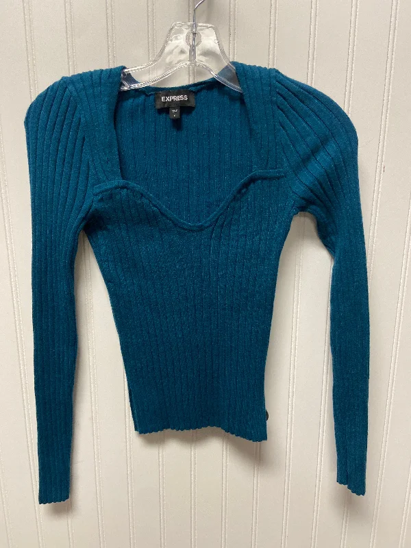 Super Sale Sweater By Express In Blue, Size: S
