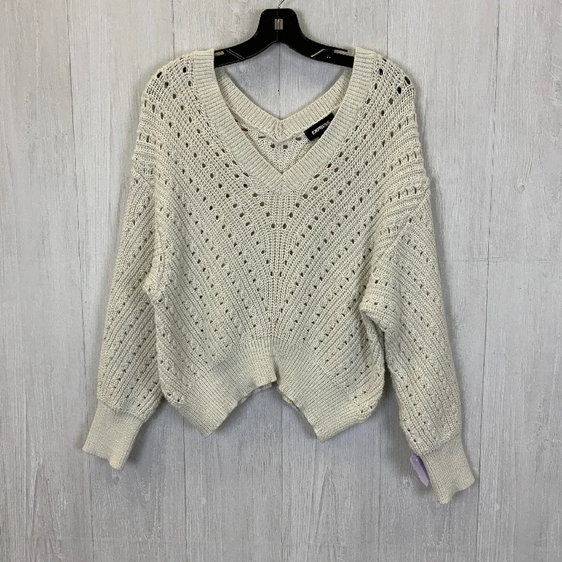 Exclusive Savings Sweater By Express In White, Size: L