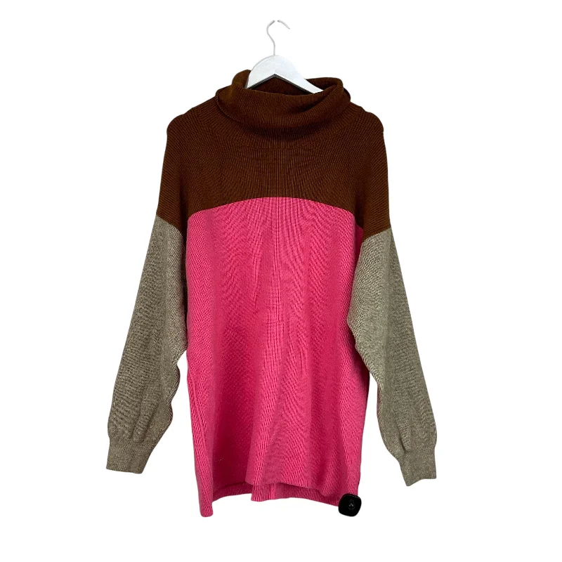 Mega Deal Sweater By Free People In Pink & Tan, Size: L