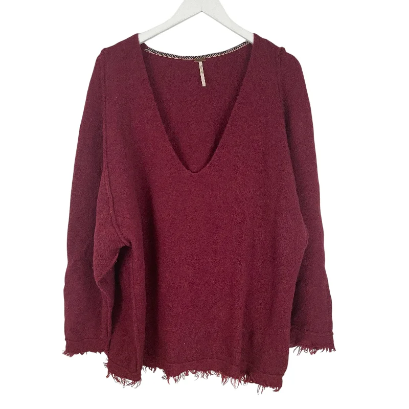 Seasonal Clearance Sweater By Free People In Red, Size: L