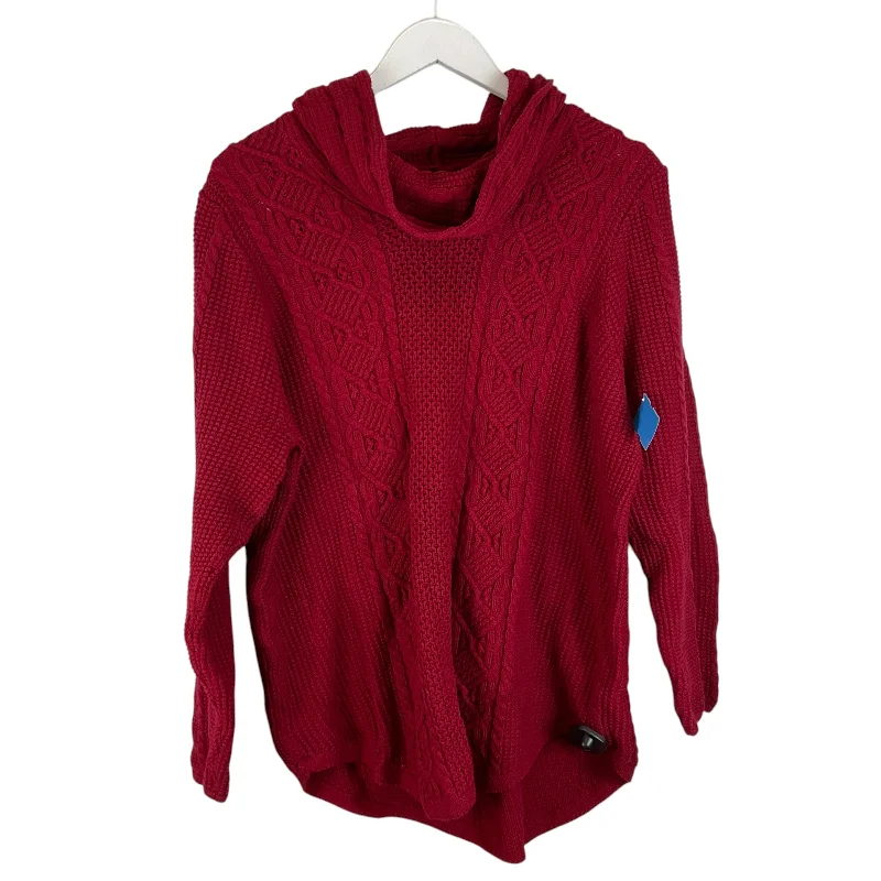 Major Savings Sweater By Jeanne Pierre In Red, Size: 2x