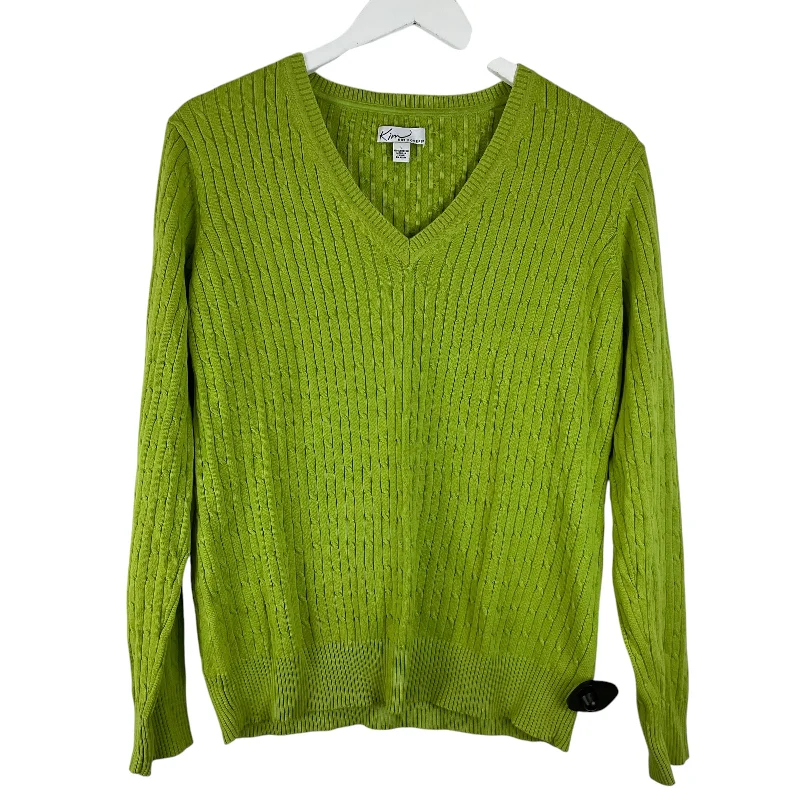 Can't Miss Sweater By Kim Rogers In Green, Size: L