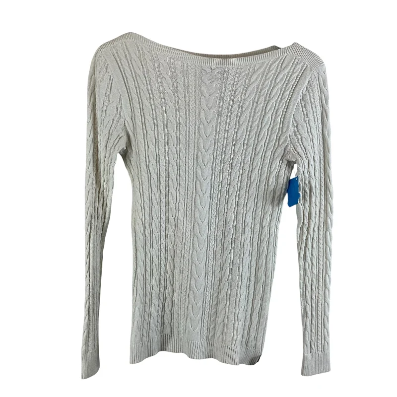 TIME-Limited Offer Sweater By Lands End In White, Size: Xs