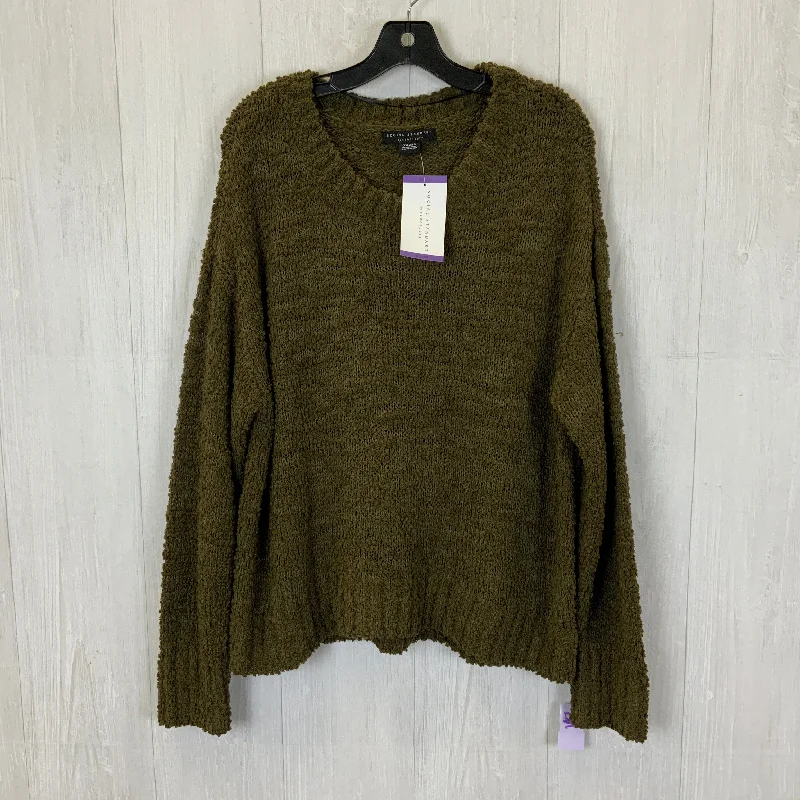 Buy More, Save More Sweater By Social Standard By Sanctuary In Green, Size: Xxl