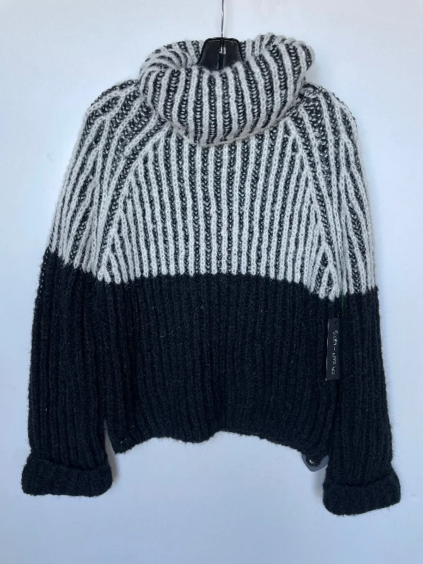 Hurry In Sweater By Stella & Lorenzo In Black & White, Size: L