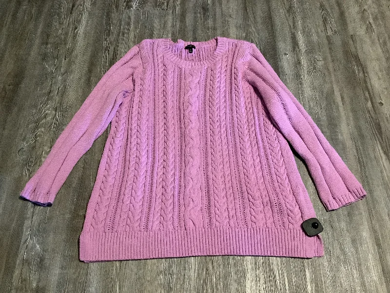 Today’s Deal Sweater By Talbots In Purple, Size: 2x