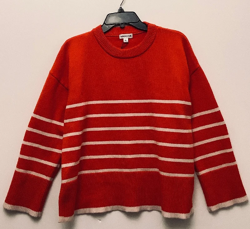 Sweater By Vigoss In Red, Size: Xl