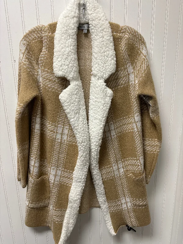 Daily Deals Sweater Cardigan By Absolutely Famous In Beige, Size: S
