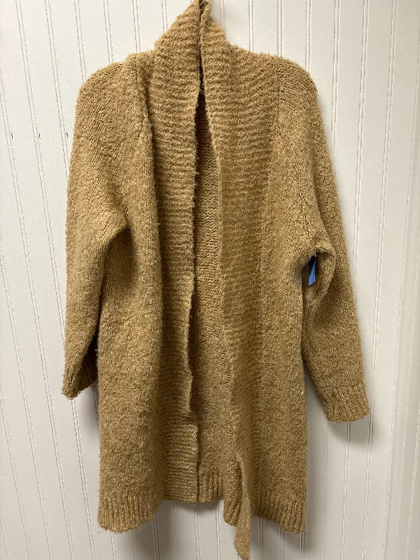 Limited Availability Sweater Cardigan By Anthropologie In Tan, Size: S