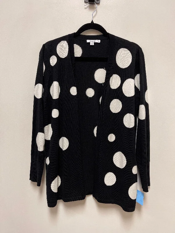Massive Deals Sweater Cardigan By Chicos In Polkadot Pattern, Size: M