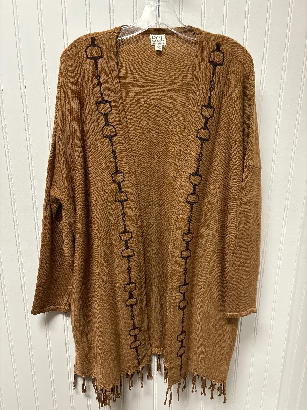 Sale Event Sweater Cardigan By Cmb In Tan, Size: M