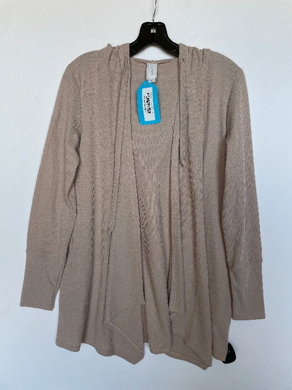 Great Bargains Sweater Cardigan By Honeyme In Tan, Size: S