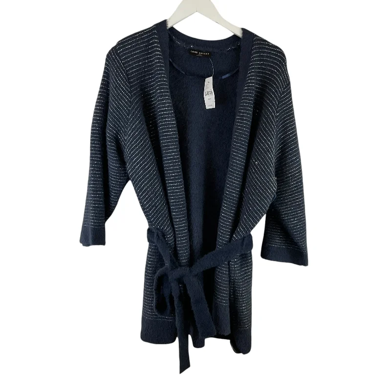 Seasonal Clearance Sweater Cardigan By Lane Bryant In Blue, Size: Xxl