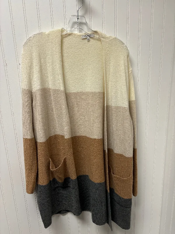 Clearance Items Sweater Cardigan By Madewell In Beige, Size: L
