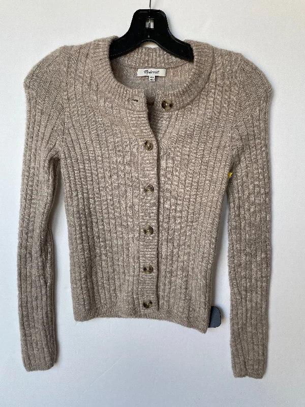 Clearance Event Sweater Cardigan By Madewell In Tan, Size: Xxs