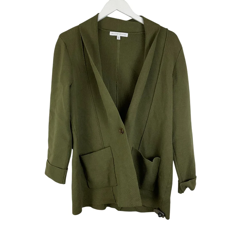 Today's Special Sweater Cardigan By Preston And New York In Green, Size: M