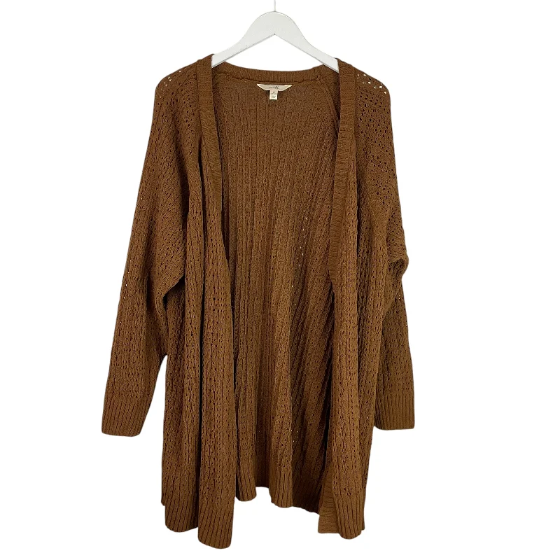 Online Only Sweater Cardigan By Terra & Sky In Yellow, Size: 3x