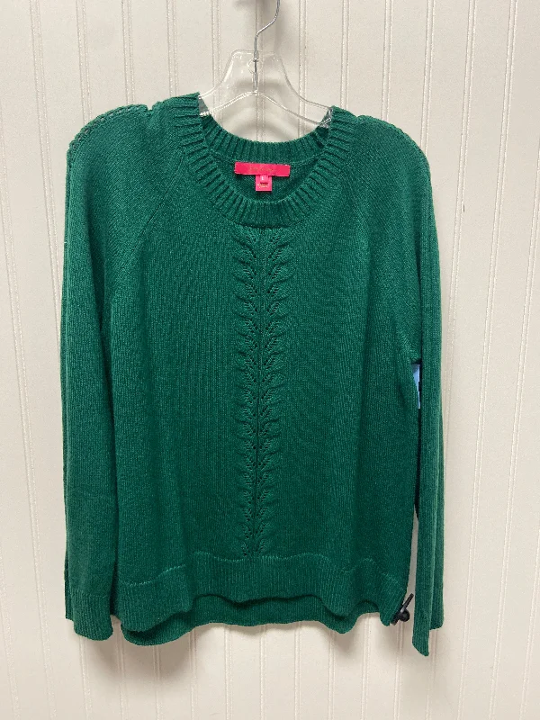 Stock Clearance Sweater Designer By Lilly Pulitzer In Green, Size: L