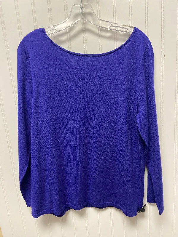 Savings Galore Sweater Designer By Lilly Pulitzer In Purple, Size: Xl