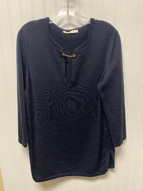 Reduced Prices Sweater Designer By Tory Burch In Navy, Size: L